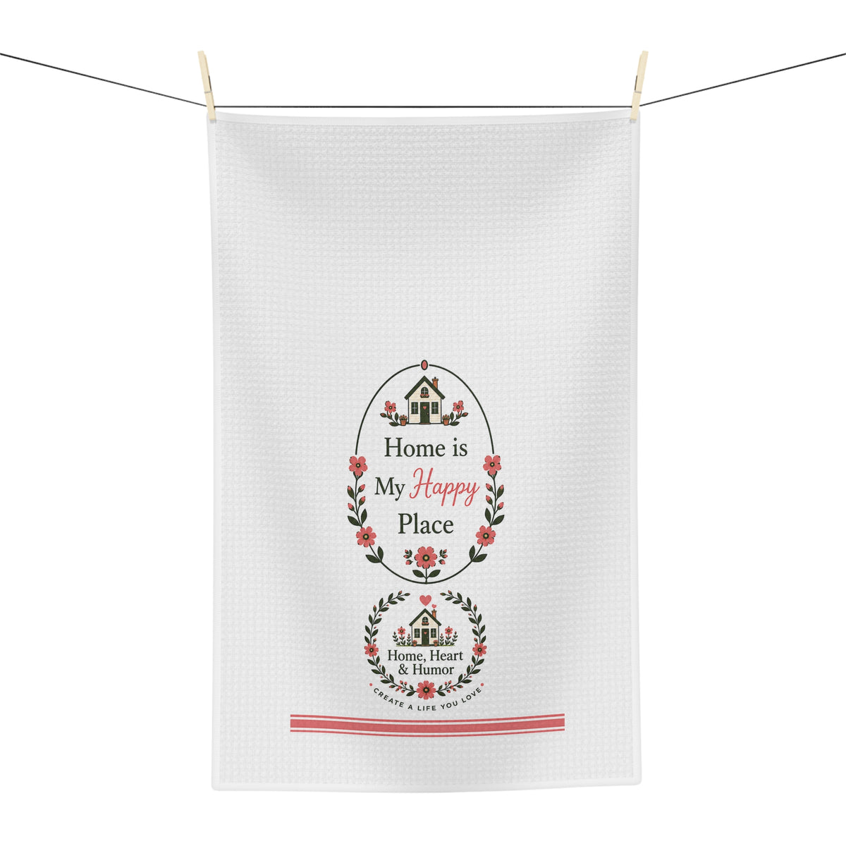 My Happy Place Tea Towel