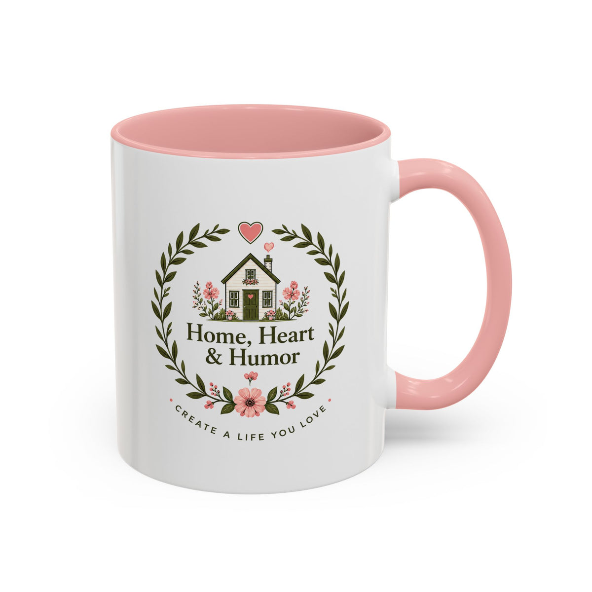 Home, Heart & Humor Signature Logo Mug - Create a Life You Love