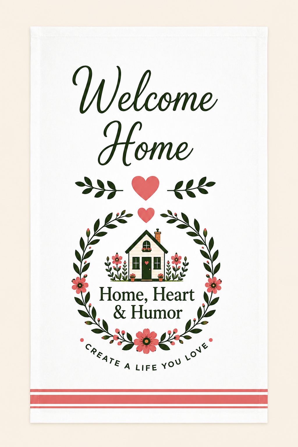 Welcome Home Tea Towel
