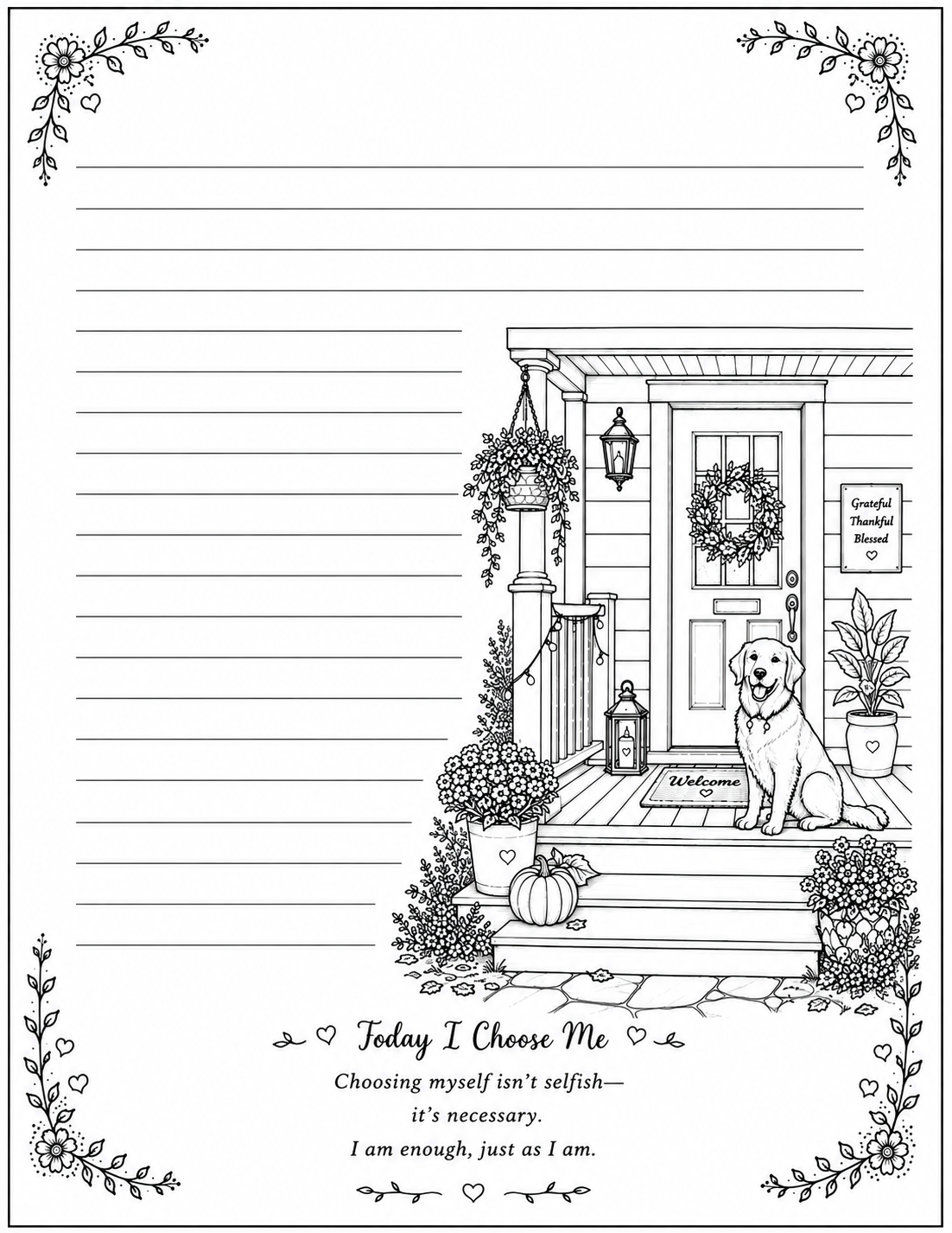 Interactive Journal and Coloring Book